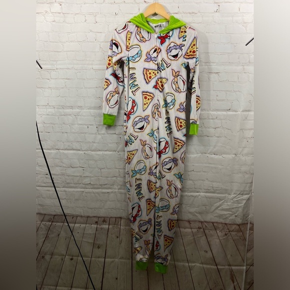 NICKELODEAN TMNT TEENAGE MUTANT NINJA TURTLES WOMENS XS RAPHAEL PAJAMA COSTUME - Picture 1 of 14